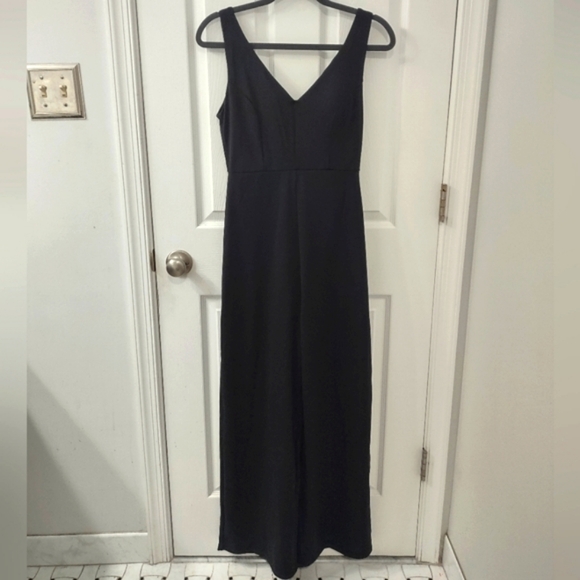 NWT Popilush The Shapewear Jumpsuit Wide-Leg Sleeveless Black - Picture 13 of 13
